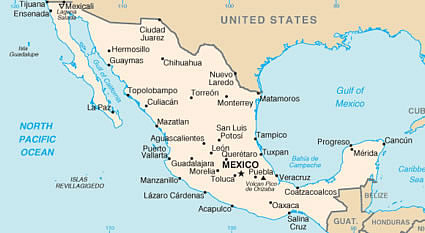 Map of Mexico