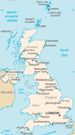 Map of the UK