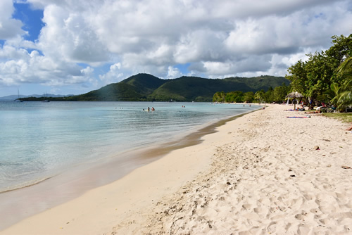 Beach of Sainte Anne in Martinique.
