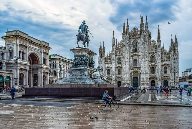 Piazza del Duomo in Milan, Italy