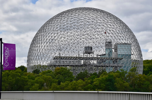 Biosphère in Jean Drapeau Park, St. Helen's Island in Montreal.