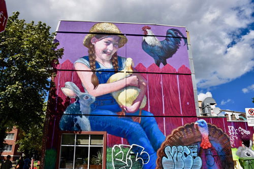 Mural by Polish artist Natalia Rak.