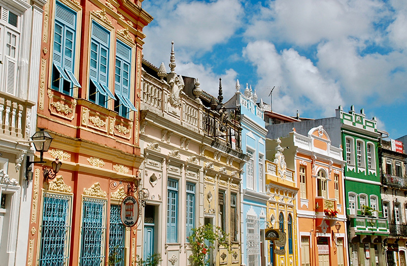 Houses in Salvador de Bahia, Brazil