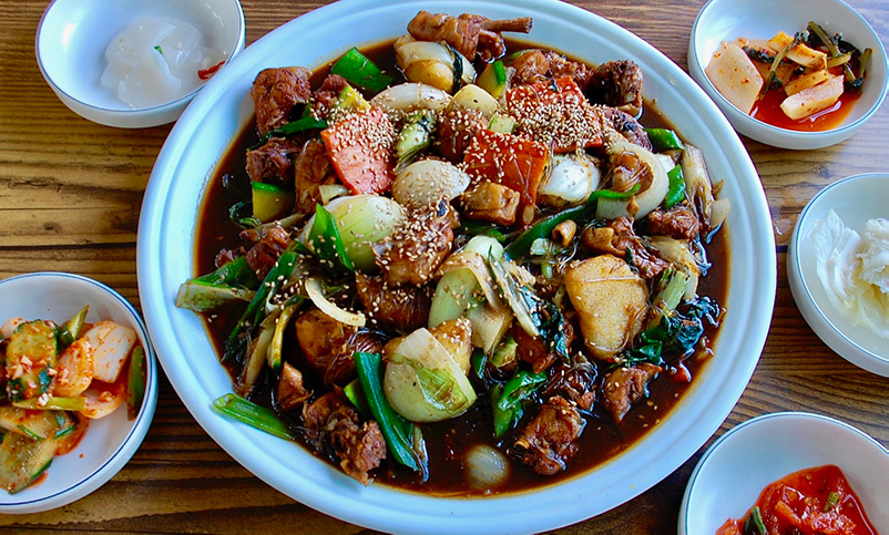 Bibimbap dish in South Korea.