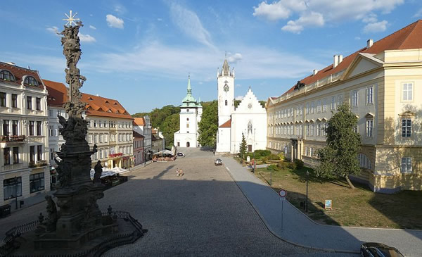 Teplice square in the Czech Republic.