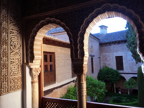 Interior of the Alhambra Palace in Grenada