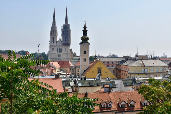 The two-spired Cathedral in Kaptol