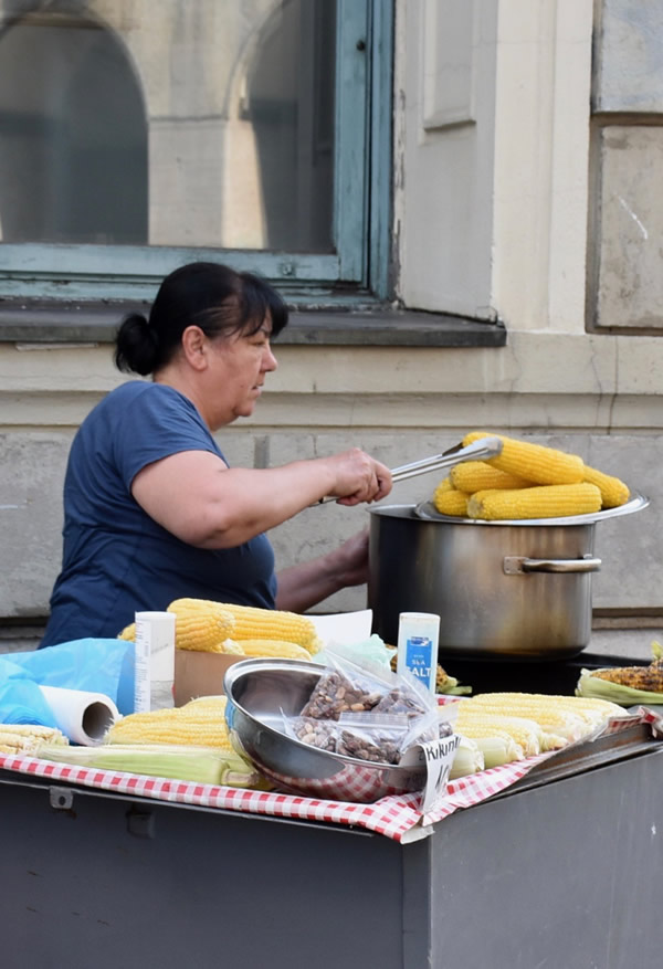 Street food vendor in Zagreb.