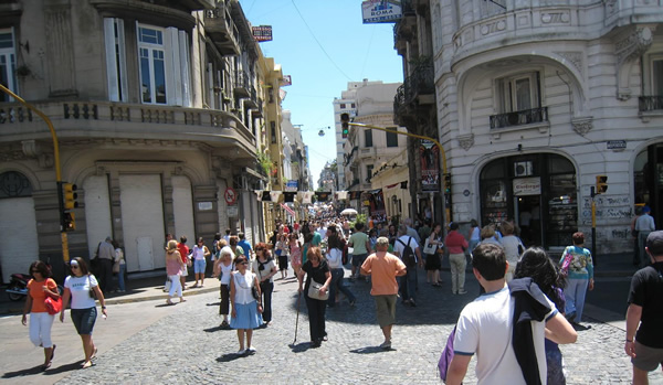 Street life in Buenos Aires.