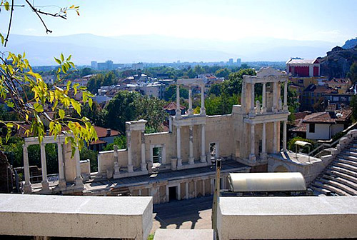 Roman theater in Plovdiv, Bulgaria.