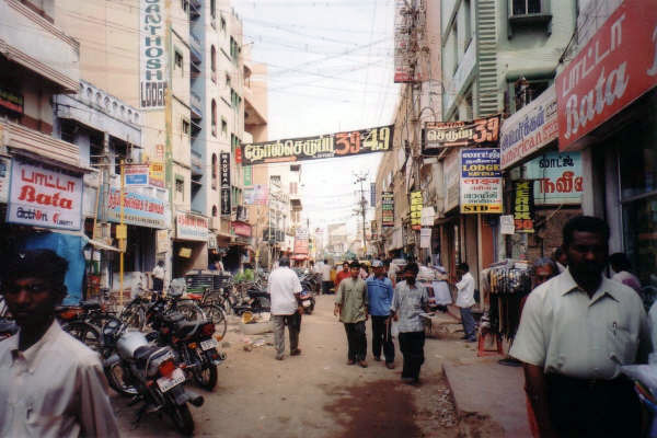 Street scene in India.