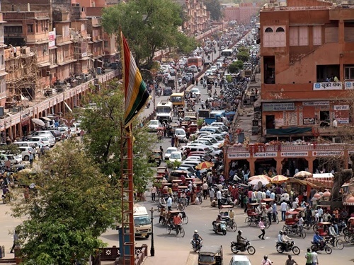 Chaos in Jaipur, India