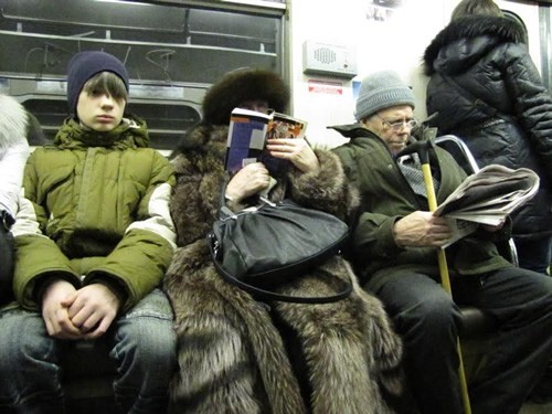 Crowds on the amazing Moscow Metro