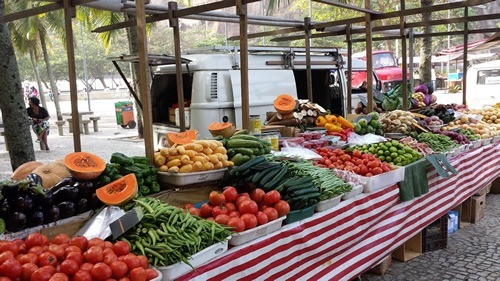 The farmer' market in Rio.