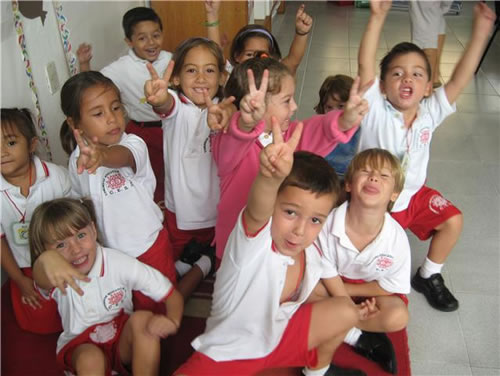 Classmates in Cancun, Mexico.