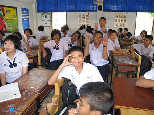 Young Thai students