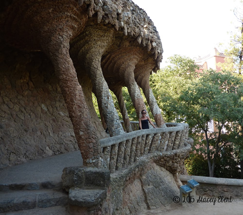 Author at Parc Guell in Barcelona.