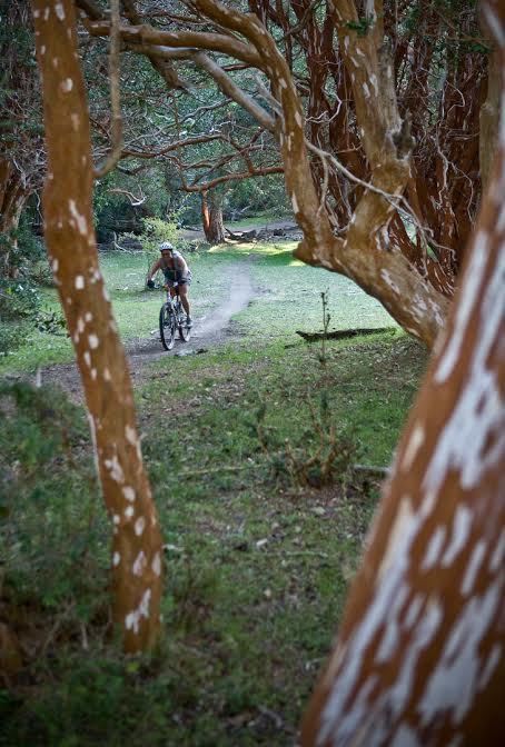 Mountain bike riding in Bariloche, Argentina.