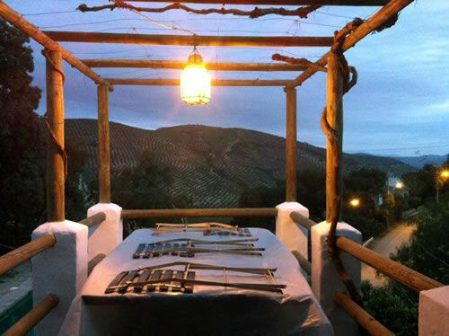 Terrace at the Finca.