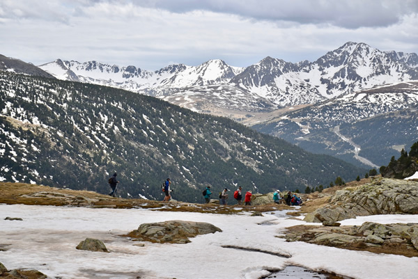 Adventure hiking in Andorra.