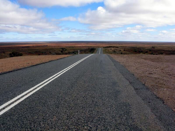 You can drive for days between cities in the huge country of Australia.