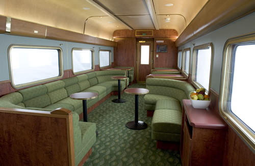 Red Lounge access on train in Australia