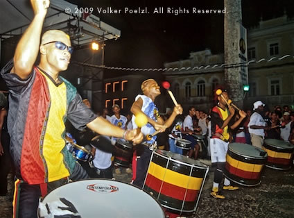 Afro-Brazilian cultural organization in Salvador performing.