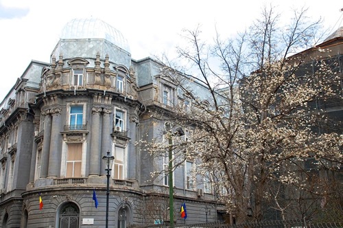 Downtown Bucharest building from the early 1900's.