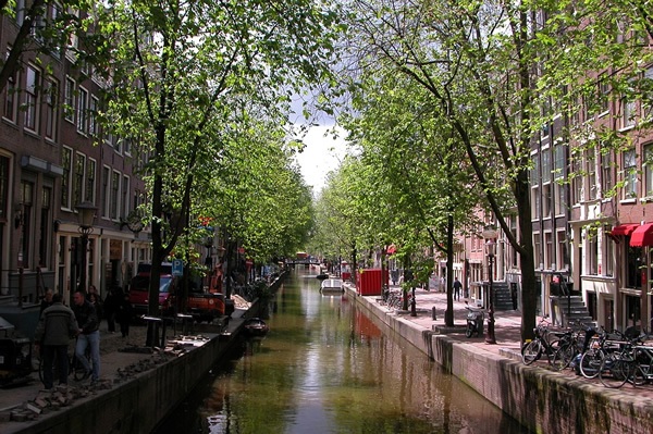A canal in Amsterdam