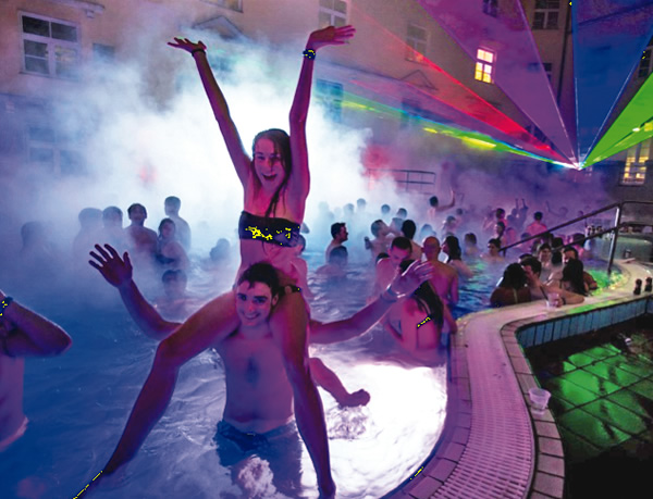 Budapest bath party