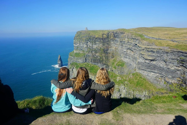 View from the cliffs in Ireland.