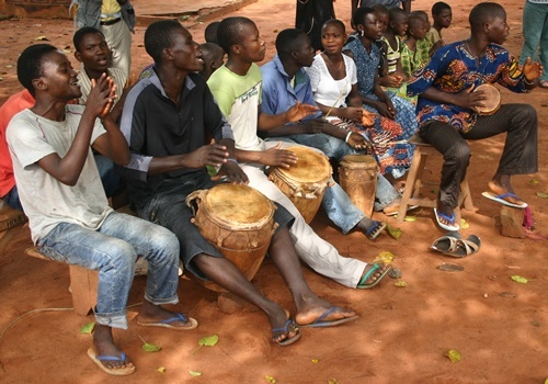 Egun drummers in Burkina Faso.