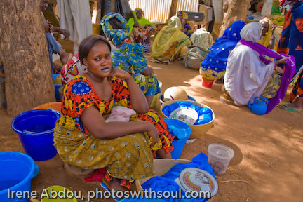 Fulani woman selling food