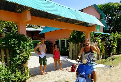 Beach life at hostel Las Mariposas.