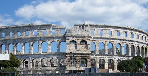 Even a Roman forum in fine condition can be found in Croatia.