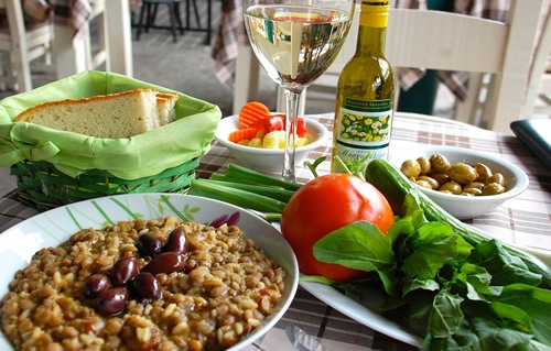 Fakes moutjentra. A specialty from Cyprus.