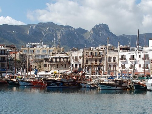 port of Kyrenia (Turkish: Girne).