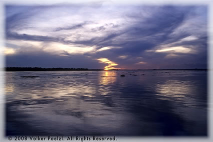 Amazon River is 7 miles wide, and often feels like an ocean.