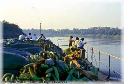 Passenger boats in Peru.