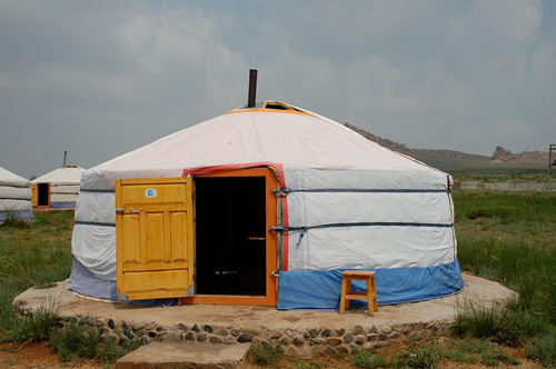 Outside of Mongolian Ger