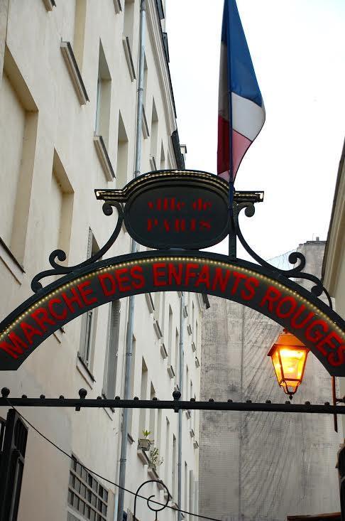 Entrance to a market in Paris - Enfants Rouges.
