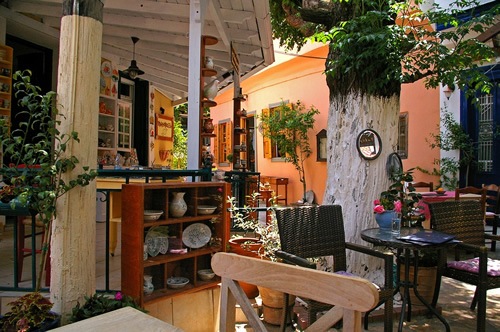 House in a fishing village of Samos, Greece.