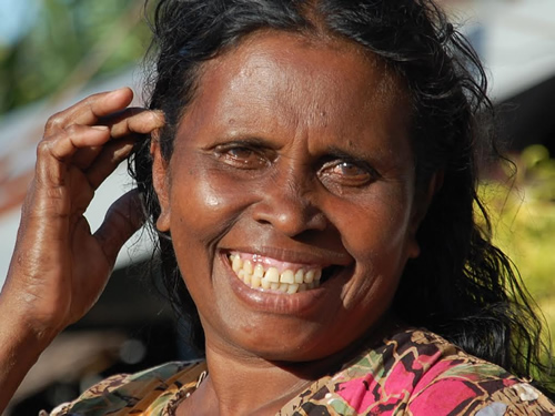 A woman from Kei Kecil in West Papua.