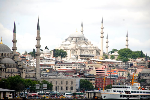 On a ferry to Kadiköy.