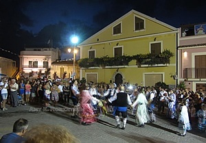Folk dancing in Gesso, Sicily