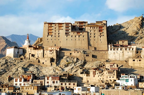 Ancient royal palace towering over Leh.