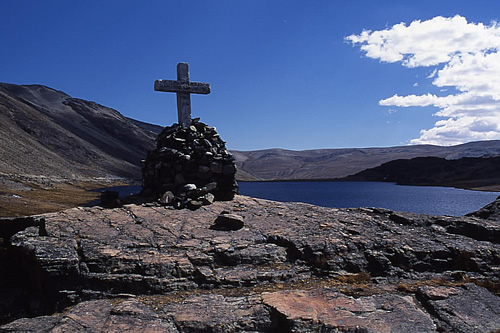 Ruins of the Temple of the Sun at Pisac in Peru.