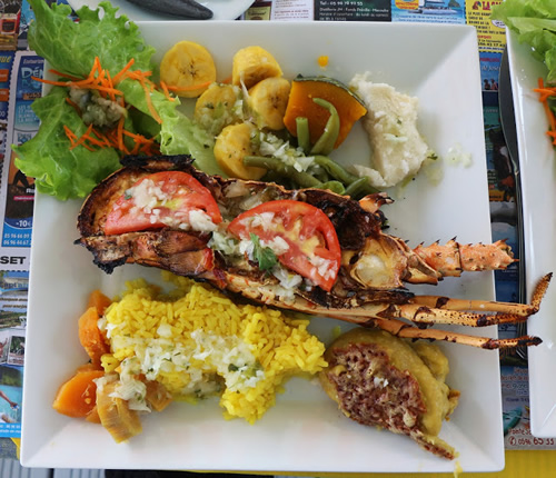 Langouste grillée at Le Littoral.