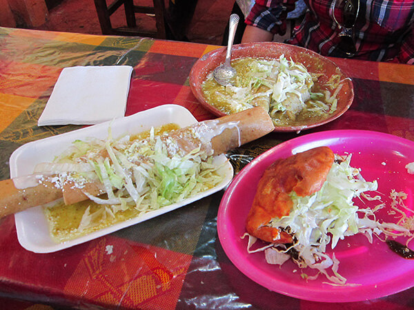 Antojitos snacks are a favorite food  in Mexico.