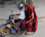 Driving around Myanmar.